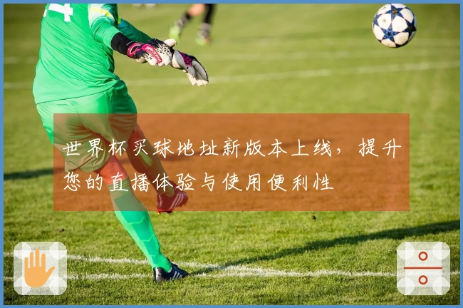 世界杯买球地址新版本上线,提升您的直播体验与使用便利性